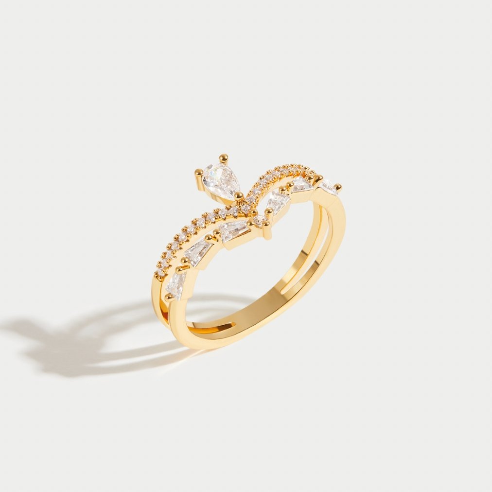 Aura – Elegantní prsten s krystalem