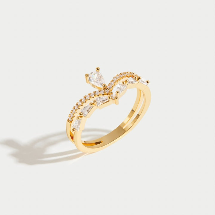 Aura – Elegantní prsten s krystalem