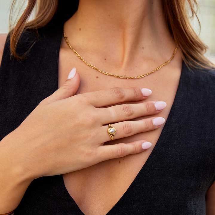 Royal – Vintage prsten s perlou