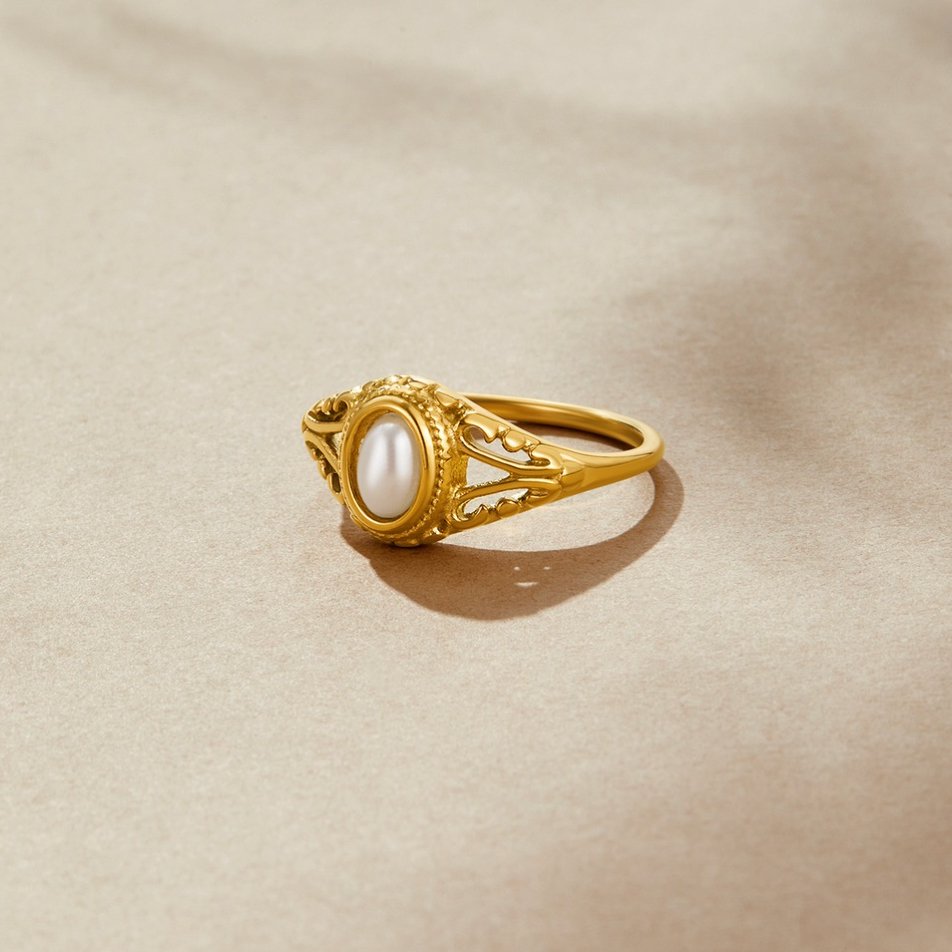 Royal – Vintage prsten s perlou