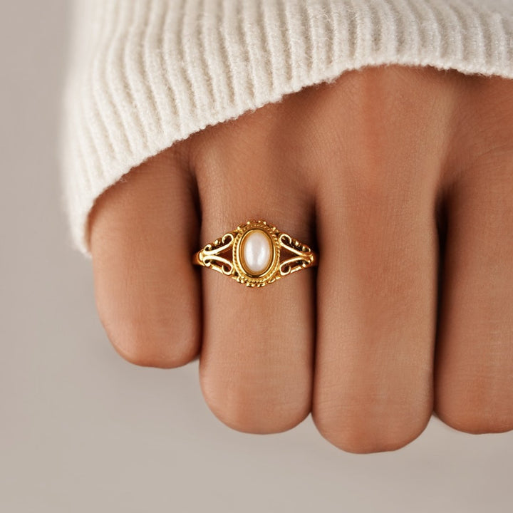Royal – Vintage prsten s perlou