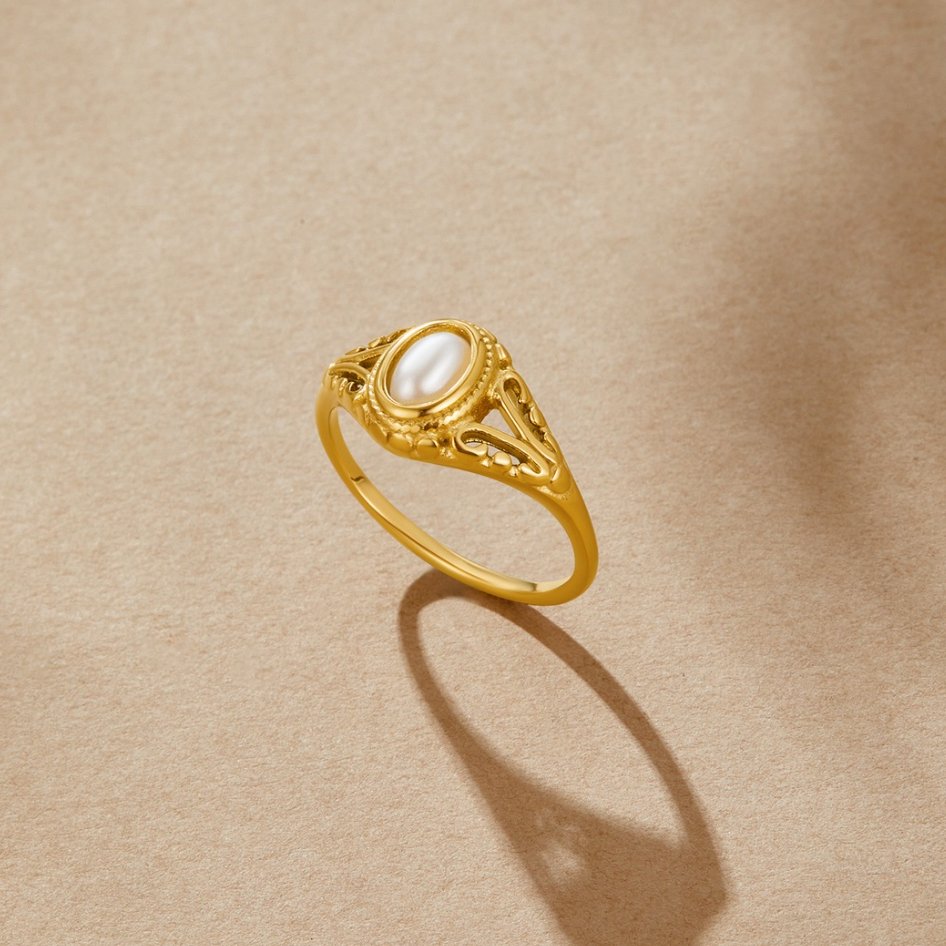 Royal – Vintage prsten s perlou