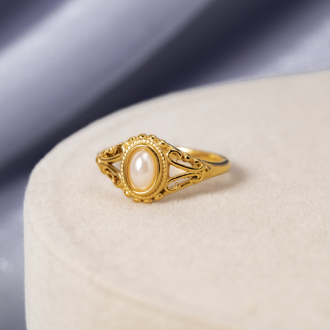 Royal – Vintage prsten s perlou